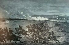 1886 Civil War Second Battle of Bull Run by General John Pope illustrated picture