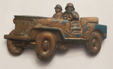 WW2 BAKELIT Jeep Sweetheart Brooch Pin Patriotic Home Front Collectible Army  picture