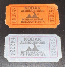 Vintage Kodak Albuquerque International Ballon Fiesta Ticket Stub Set Lot x (2) picture