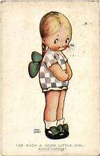 PC ARTIST SIGNED MABEL LUCIE ATTWELL I SUCH GOOD LITTLE GIRL SOMETIMES (a42394) picture