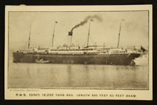 RMS Ionic F. Cheseldine Hairdresser Postcard Steamship Ocean Liner Boat picture
