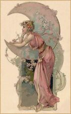 Moon : Alphonse Mucha : Archival Quality Art Print Suitable For Framing 11x17 picture