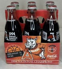 6 Pack 1994 Arkansas Razorbacks National Basketball Champs Coca Cola UNOPENED picture
