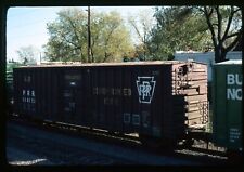 Railroad Slide - Pennsylvania #118223 Box Car 1976 Westmont Illinois PRR Freight picture