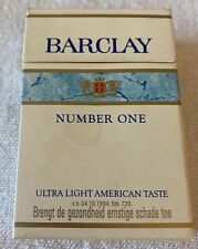 Vintage Barclay Ultra Lights Filters Cigarette Cigarettes Cigarette Paper Box Em picture
