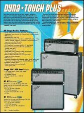 Fender Dyna-Touch Plus Stage 100 DSP Head DT 412 112 amp ad advertisement print picture
