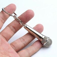 1PC Men's Microphone Keychain Singer Rapper Music Keychain Women's Gift Keychain picture