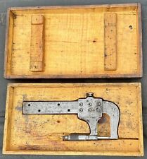 Vintage Starrett No 128 0-6 In. Beam Micrometer Calipers Early Machinist Tools picture