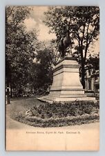 Cincinnati OH-Ohio, Harrison Statue, Eighth Street, Vintage Postcard picture
