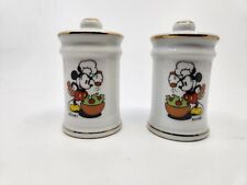 Vintage Walt Disney Mickey Mouse Chef Mickey Salt & Pepper Shaker Set Pre-owned picture
