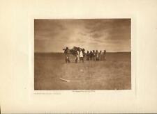 1908 Original Photogravure | Brining the Cedar - Arikara | Edward Curtis picture