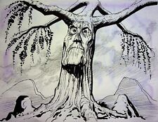 TIM BURGARD Original  Hand Inked  TREANT Lords of the Rings Art #TB picture