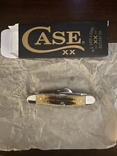 Case xx Medium Stockman Knife 6.5 Bone Stag Handle Stainless Pocket Knives 03578 picture