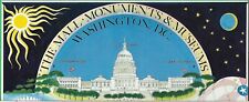 Jamshid Kooros 1984 Pictorial Map THE MALL: MONUMENTS & MUSEUMS Washington D.C. picture