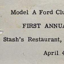 1959 Ford Model A Club Antique Car Meet Stash's Restaurant Orange New Jersey picture