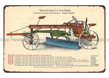 1922 RUSSELL GRADER ROAD EQUIPMENT TRACTOR minneapolis mn metal tin sign picture