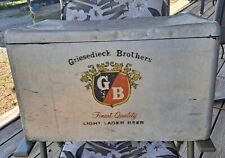 Vintage Griesedieck Brothers Metal Cooler, GB, Finest Quality Light Lager Beer picture