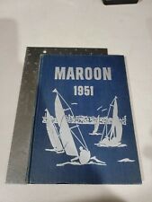 Sh HIGH SCHOOL YEARBOOK 1951 The Maroon Menominee Michigan Annual year book picture