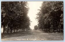 Milton Iowa IA Postcard RPPC Photo North Main Street Dirt Road 1910 Antique picture