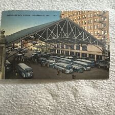 Indianapolis Indiana Greyhound Bus Station Postcard 107 Unaddressed picture