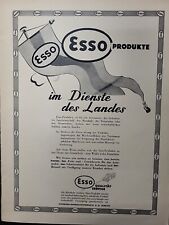 Esso Motor Oil 1946 Print Ad Du Magazine Swiss German Border Tear Sheet picture