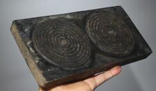 Real Tibet 1800s Old Buddhist Carved Printing Wood Block Four Mandala Scripture picture