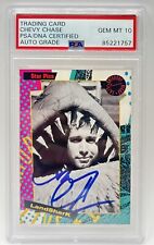 Chevy Chase Signed 1992 Star Pics SNL Land Shark #68 Card PSA/DN 10 Auto picture