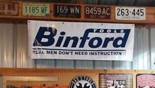 BINFORD TOOLS BLUE MAN CAVE 4' OUTDOOR DURABLE GARAGE SHOP BANNER picture