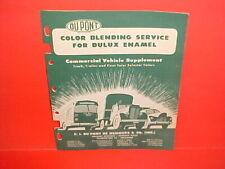 1947-1954 DUPONT TRUCK TRAILER PAINT COLORS CHEVROLET FORD DODGE INTERNATIONAL picture