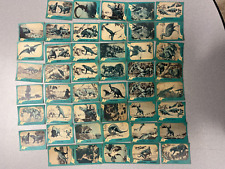 LOT OF (46) 1961 NU CARDS DINOSAUR CARDS COLLECTIBLE *SEE DESCRIPTION FOR NUMBER picture