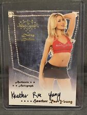 BenchWarmer 2012 Daizy Dukez Heather Rae Young Authentic Autograph Insert #21 picture