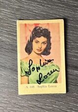 Sophia Loren Autographed Dutch Gum Trading Card picture