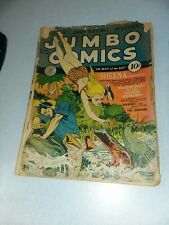 Jumbo Comics #38 fiction house 1942 golden age sheena jungle superhero lightning picture