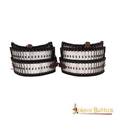 Lamellar Scale Pauldrons Genuine Leather Fittings Viking SCA Steel Plates Armor picture