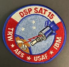 RARE Space Shuttle Defense Systems DSP SAT 15 4” Patch TRW AES USAF IBM NASA picture