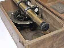 VINTAGE SURVEYOR'S Kit / Equipment In Original Wood Box.  picture