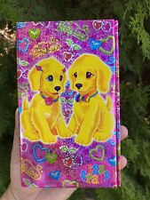 vintage Pink 90s lisa frank trifold organizer calculator stickers Puppy Love picture