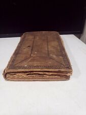 Antique Victorian Scrapbook Album 175 PAGES Trade Cards Die Cuts Calling Cards picture