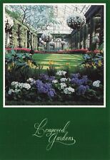Postcard PA Christmas Display Kennett Square Longwood Gardens Flowers Lake Bulbs picture