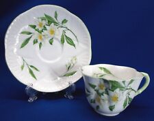 SHELLEY CUP AND SAUCER SYRINGA 14063 FLORAL CUP AND SAUCER picture