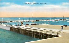 Yacht Basin Menominee Michigan MI boats docks Postcard picture