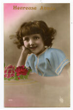 1920s Child Children DARLING LITTLE GIRL French photo postcard picture