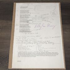 🔥PJ Harvey - Lwonesome Tonight Hand Signed Lyric Card, Autographed picture