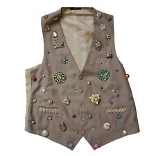 ANNETTE FUNICELLO Personal Property (Vest) With Hand Sewn Jewelry Embellishments picture