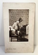 RPPC Small Girl Washing Her Morning Toilet Bamforth & Co Holmfirth & New York picture