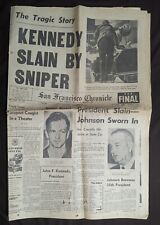 Kennedy Killed Nov 23 1963 Chronicle Paper picture