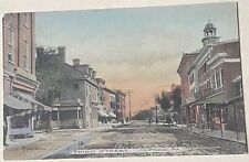 1909 Oxford Pa, Third Street, Hand Colored, Chester County Postcard picture