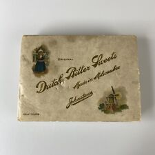 1910's-20s JOHNSTON'S DUTCH Bitter SWEET CANDY BOX Chocolate CHRISTMAS Milwaukee picture