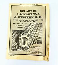 1935 Delaware Lackawanna & Western Railroad Suburban Timetable Time Table 10A picture