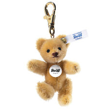 Steiff Authorized Dealer Mohair Mini Teddy Bear Keyring Blonde Plush Toy New picture